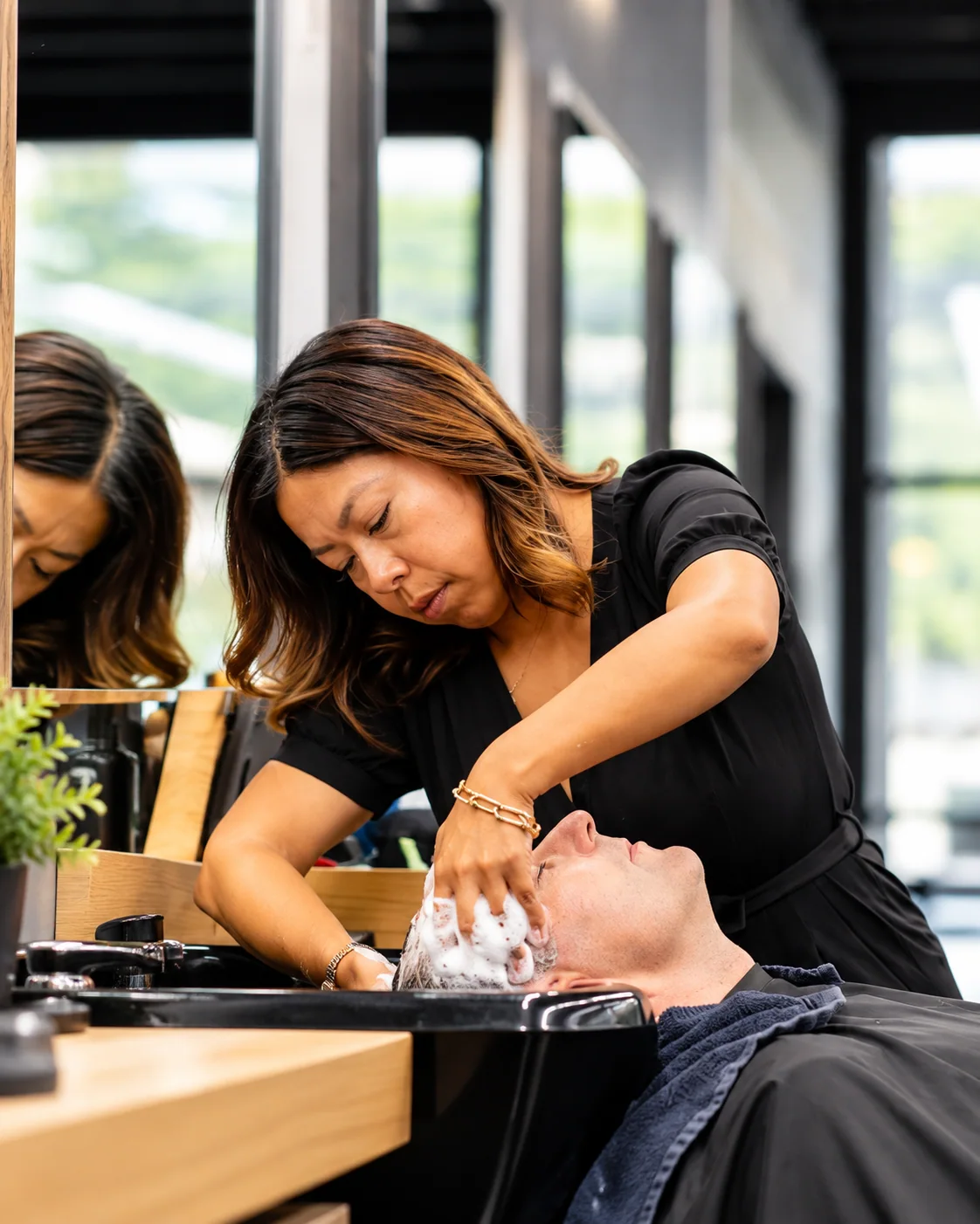Illustrative salon service scene for Additional services